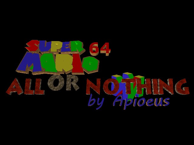 Super Mario 64 - All or Nothing Title Screen
